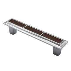 RAB 96mm Zinc Walnut Wardrobe Pull Handle, CH-212 (Pack of 2)