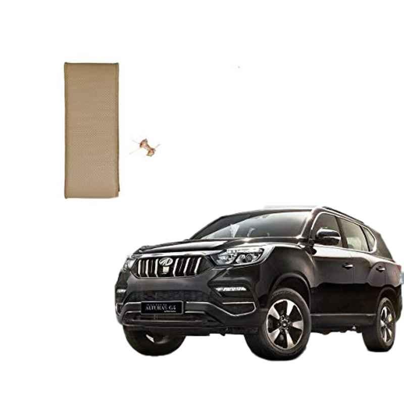 Kozdiko Faux Leather Beige Stitchable Steering Wheel Cover for Mahindra Alturas G4