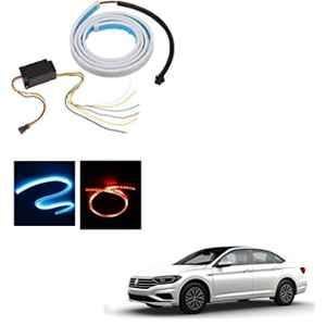 Kozdiko 12V Plastic Multicolour Streamer Brake Tail & Turn Signal LED Strip Light for Volkswagen New Jetta 2015-Present