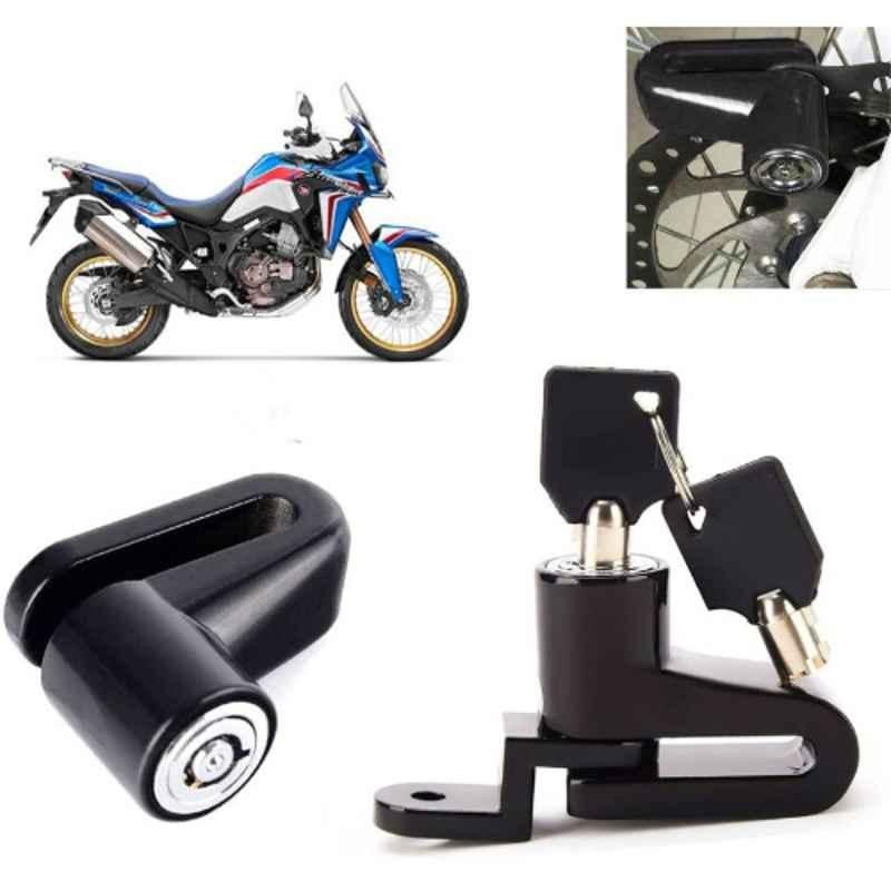 Auto Pearl Steel Heavy Duty Anti Theft Disc Brake Lock for CRF1000L Africa Twin BS6, Lock_338