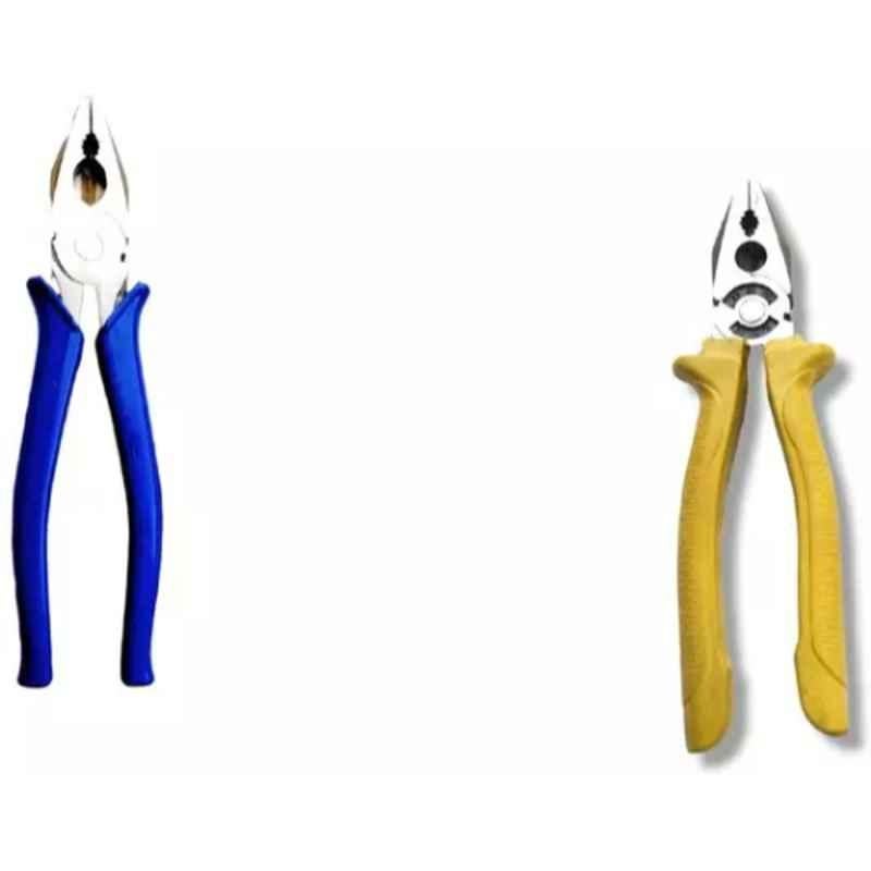 Sky Blue 2 Pcs 7.8 inch Lineman Plier Combo, SBE_PLIER_COMBO_MOD_00022