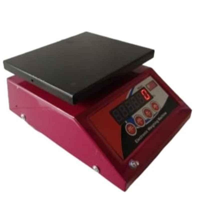 Rolex 5kg 15x20x18cm Mild Steel Red Micro Weighing Scale with Both Side Display