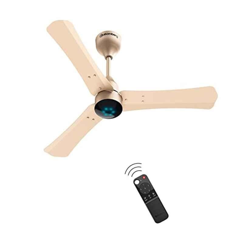 Atomberg Renesa+ 28W Metallic Gold 5 Star 3 Blade BLDC Motor Ceiling Fan with Remote, Sweep: 900 mm