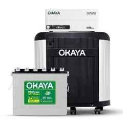 Okaya ATSW 950 12V 700VA Pure Sinewave Inverter with PROPower OPTT19054 160Ah Battery & Trolley Combo for Home, Office & Shops