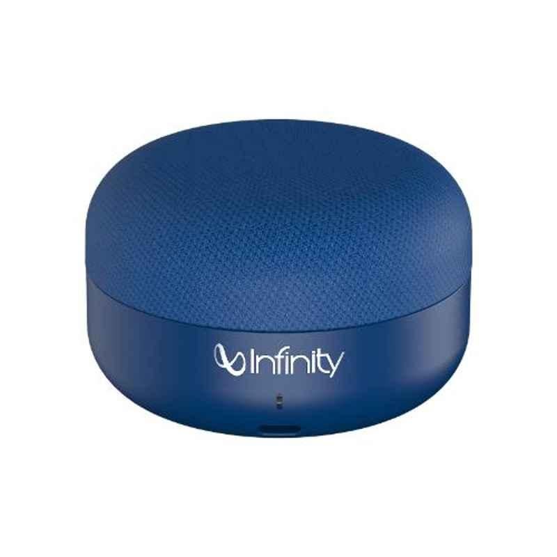 Infinity by Harman Clubz Mini 2.5W Blue Ultra-Portable Bluetooth Speaker with Mic, INFCLZMINIBLU