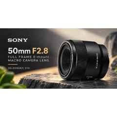 Sony SEL50M28 50mm F2.8 Black Full Frame E-mount Macro Camera Lens, SEL50M28/C SYX