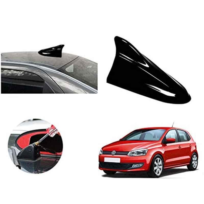Auto Pearl ABS Black Universal Replacement Shark Fin Car Roof Antenna For Volkswagen Polo