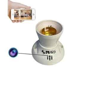 Smars 12MP Full HD Wi-Fi Bulb Holder Hidden Socket Spy Camera with Live Audio & Video Recording