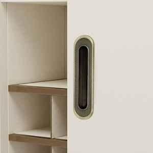 Plantex Sliding Door Handle/Concealed Handle for Sliding Door/160mm Concealed Handle for Wardrobe/Kitchen Cabinet (Brass Antique)