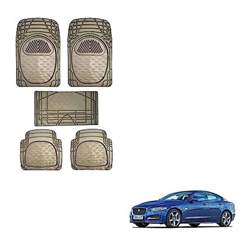 Kozdiko 5 Pcs 6205 Smoke PVC Rubber Car Foot Mat Set for Jaguar XE
