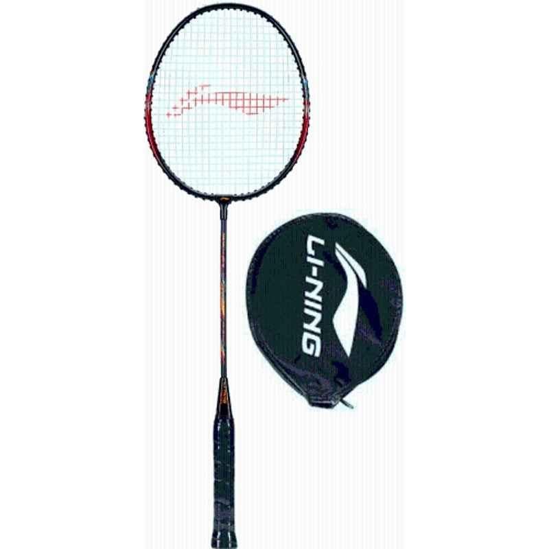 Li-Ning XP-60-IV 86g Red & Black, White Strung Badminton Racquet