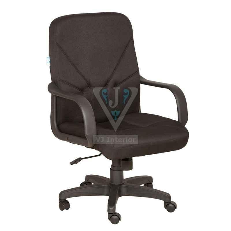 VJ Interior 18x20 inch Mesh Brown Fabric Revolving Office Chair, VJ-1611