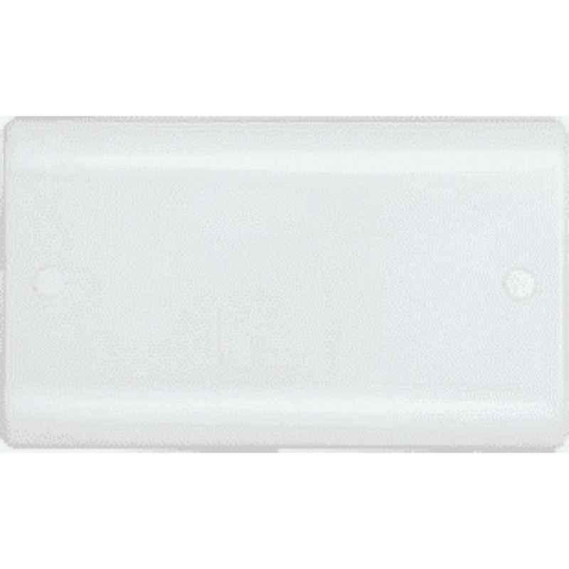 Micron 2 Gang Bakelite White Blank Plate, MME0312