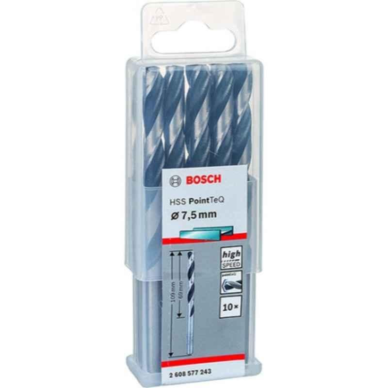 Bosch 7.5mm HSS Silver Drill Bit, 2608577243