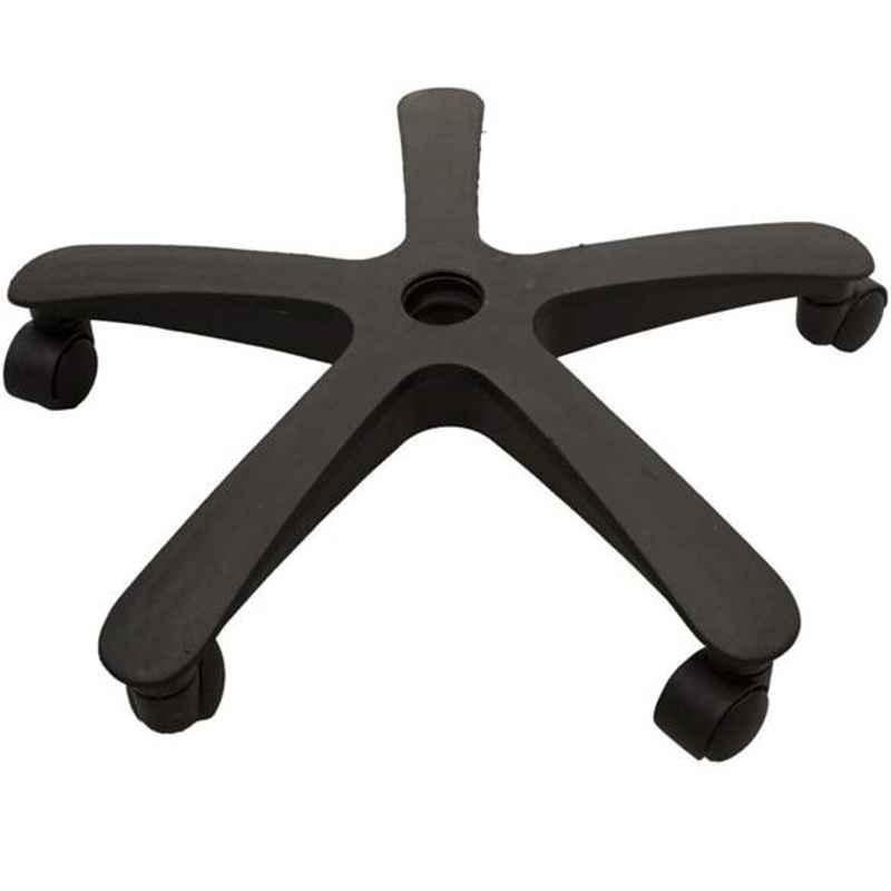 Saroj Strong Black Base with Attached Smooth Wheels For Office Chairs
