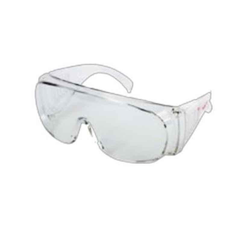 Techtion Visitor Multipro Clear Polycarbonate Temple Clear Hard Coated Anti-UV Anti-scratch & Anti-fog Safety Spectacles