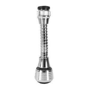 Elegant Casa Turbo Flex 6 inch ABS Health Faucet with Wall Hook & Stainless-Steel Chrome Finish Braided Rubber Hose