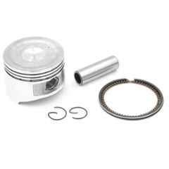 Imported 68mm Metal Silver Tone Piston Kit Compatible with Water Pumps, Petrol Engines, Generator & Lawn Mower