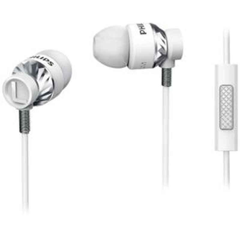 Philips White In Ear Headphones With Mic SHE5305WT
