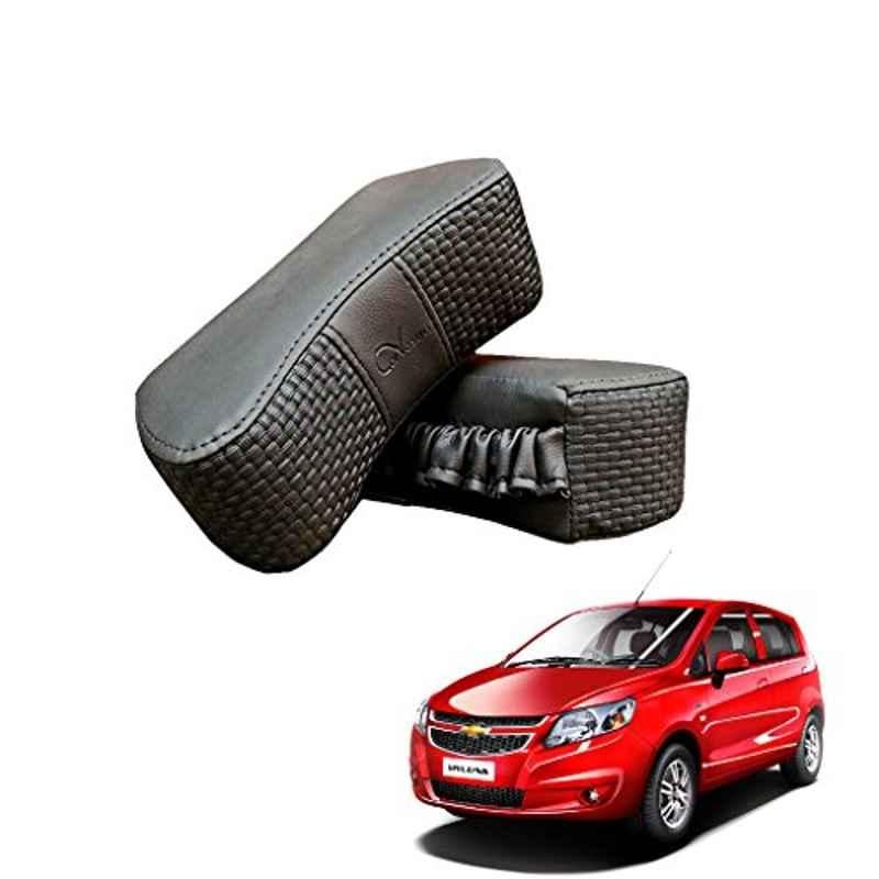 Kozdiko 2 Pcs Memory Foam Grey Luxurious Neck Rest Cushion Pillow Set for Chevrolet Sail UVA