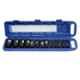 De Neers DN-IMP-10M H 10 Pcs 1/2 inch Square Drive Deep Impact Hexagonal Socket Set