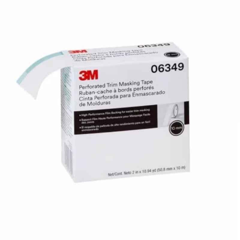 3M 50.8x15mm Hard Band Perforated Trim Masking Tape, Length: 10 m, 06348