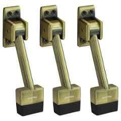 Plantex Stopper for Door/5 inch Door Stopper for Wooden Doors/Stops for Doors/Door Mounted Stopper (Pack of 3), Antique Brass