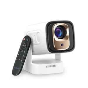 Krisons Razor-005 1080p 14000lm Smart Projector with 4K HD Short Throw, Remote, Wi-Fi, Bluetooth, Auto Focus, Keystone & Screen Mirroring