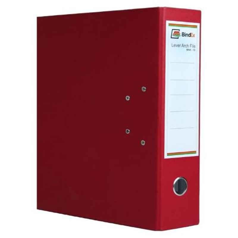 Bindex Red Office Lever Arch Box File, BNX10A1-Red (Pack of 4)