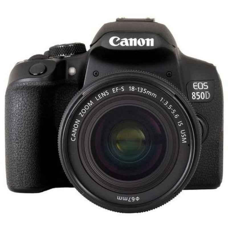 Canon EOS 850D Digital Black SLR Camera with EFS 18-135mm IS USM
