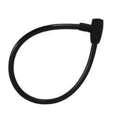 AllExtreme CQ8155 1m Stainless Steel Universal Heavy Duty Black Multipurpose Lock Cable with 2 Security Keys