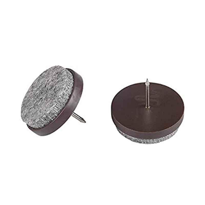 Fix-O-Moll 28mm Brown Felt Glider Wood Pin