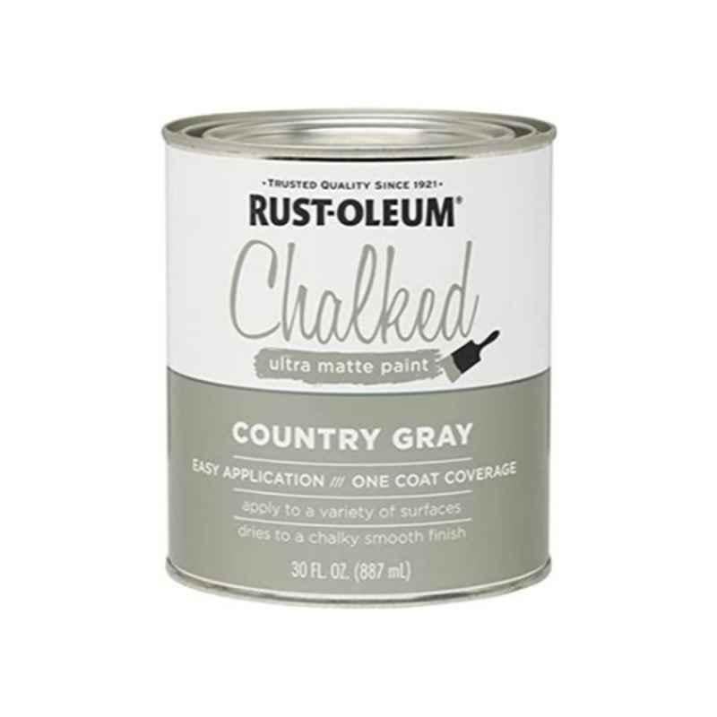 Rust-Oleum 887ml Country Gray Chalked Ultra Matte Spray Paint, 285141