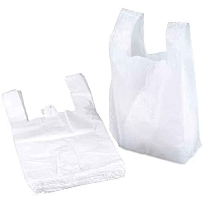 1kg 40x40cm White Plastic Disposable Grocery Bags