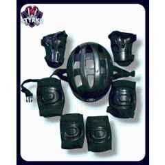 STYRKR Black Protective Skating/Cycling Guard Kit | Multi Sport Gear for Kids 173 Cycling KitKIT-80