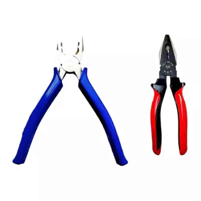 Sky Blue 2 Pcs 7.8 inch Lineman Plier Combo, SBE_PLIER_COMBOS_COMBO_222