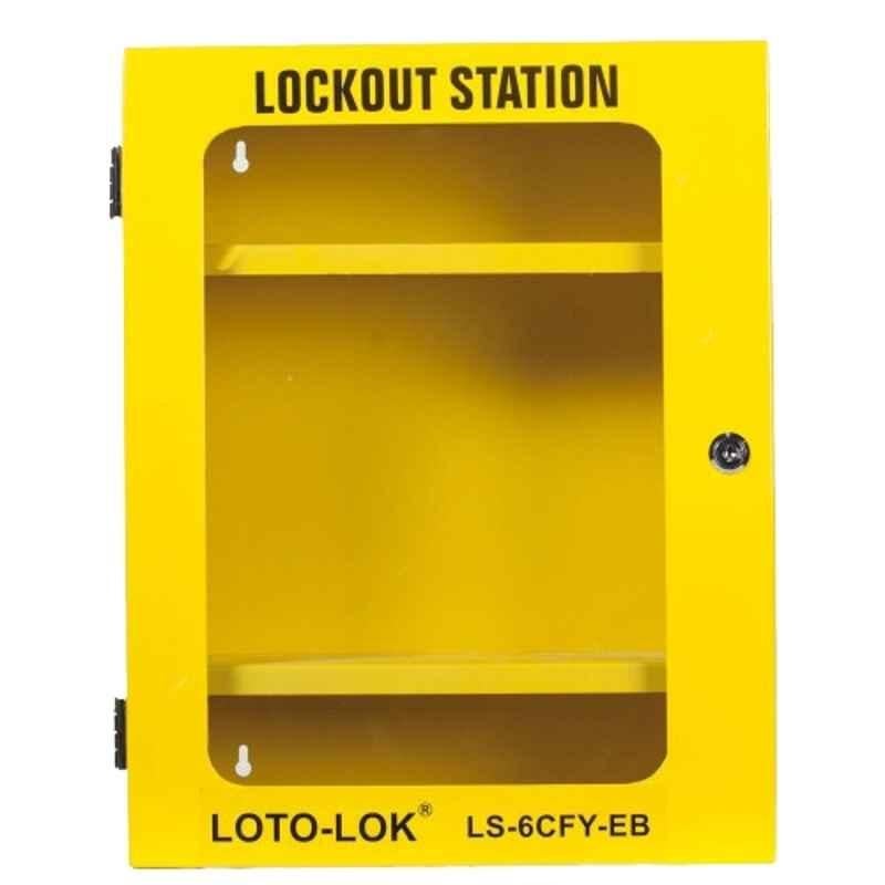 Loto-Lok 360x450mm Steel Yellow Lockout Station, LS-6CFY-EB
