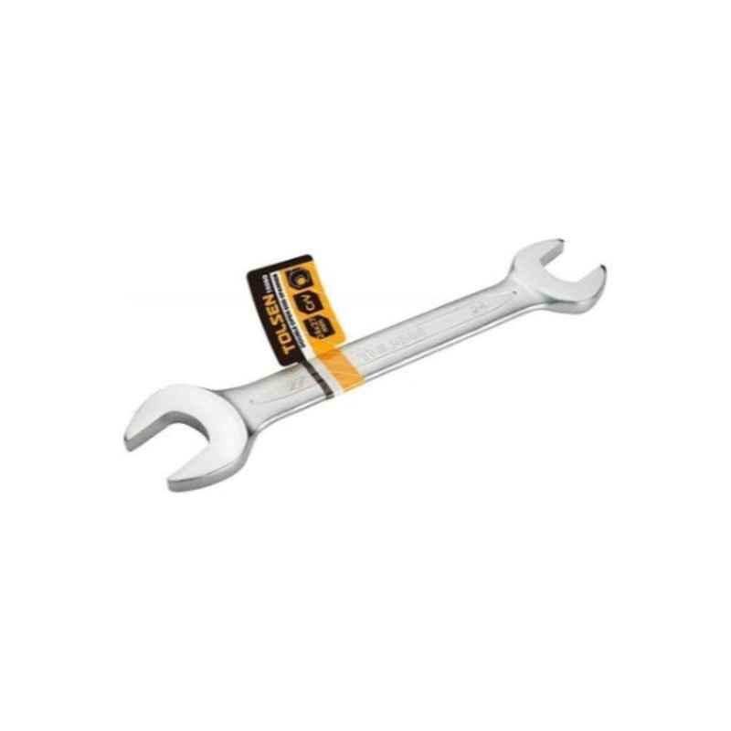 Tolsen 25x28mm Aluminium silver Double Open End Wrench, 15061