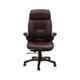Caddy PU Leatherette Brown Adjustable Office Chair with Back Support, DM 68