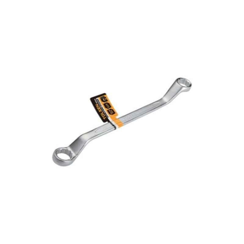Tolsen 8x9mm Steel Silver Double Ring Spanner, 15064