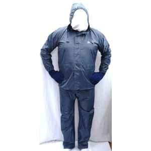 Gripwell Free Size Gray Perfect Raincoat with Taping