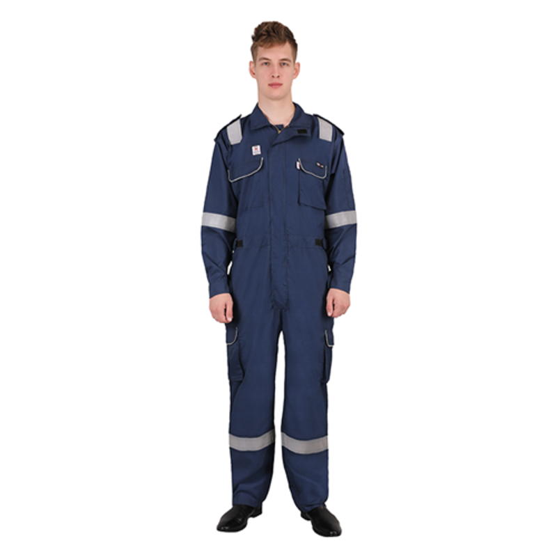 Club Twenty One Workwear IFR PRO Max Aramid Navy Blue Safety Coverall, 3016, Size: S