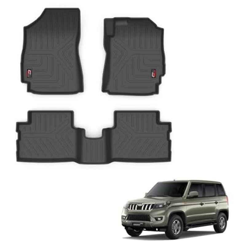 Kozdiko Thermoplastic Polyolefins 3D Life Long Car Floor Mat Set for Mahindra Bolero Neo