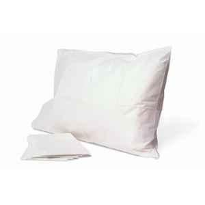 Kudize 21x26 inch White Non-Woven Disposable Pillow Cover for Hospitals, Patients, Massage, Salon & Hotels (Pack of 50)