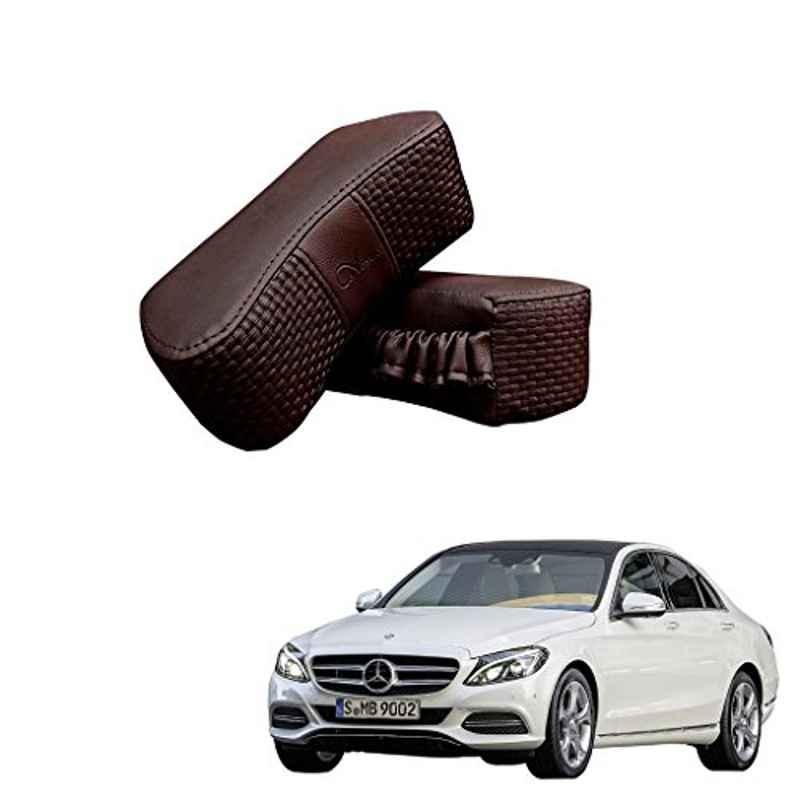 Kozdiko 2 Pcs Memory Foam Cola Neck Rest Cushion Pillow Set for Mercedes Benz C-Class