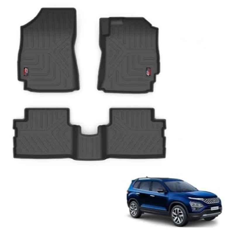 Kozdiko Thermoplastic Polyolefins 3D Life Long Car Floor Mat Set for Tata Safari 4021-Present