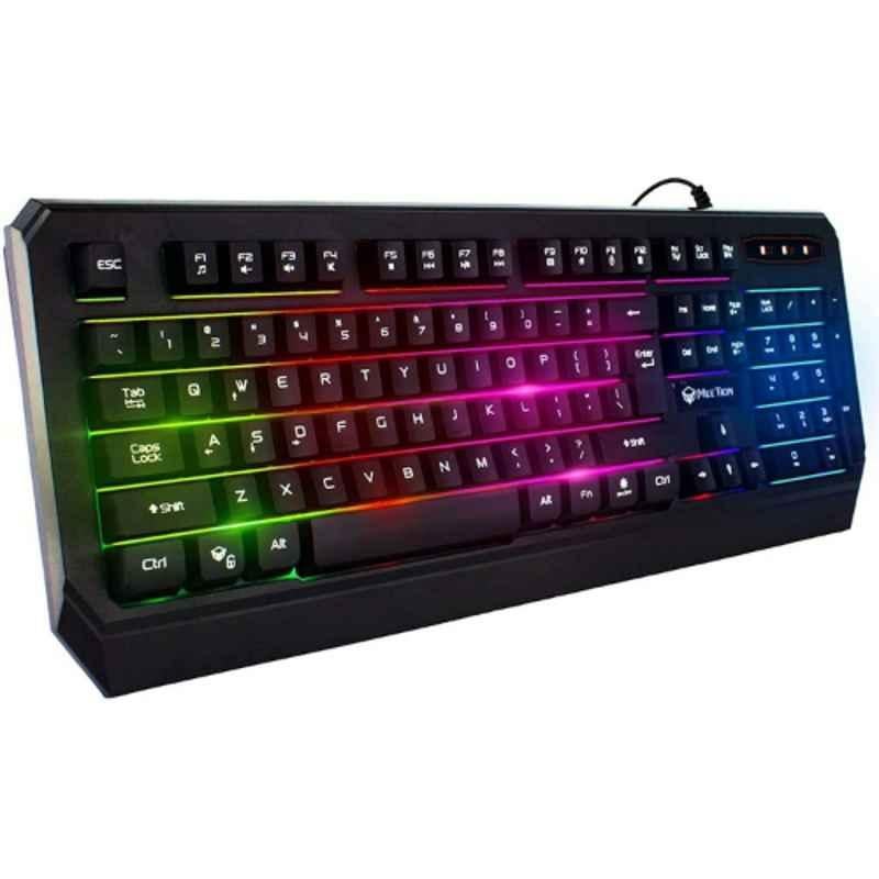 Meetion Black Waterproof Backlit Gaming Keyboard
