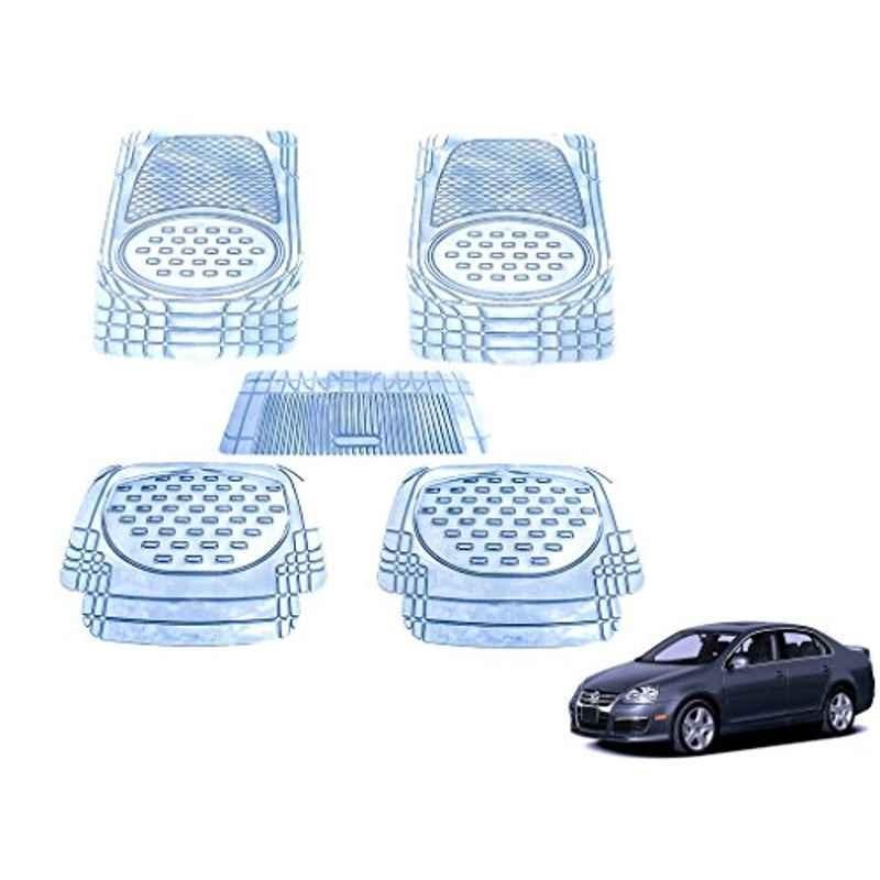 Kozdiko 5 Pcs 6605 PVC & Rubber Clear Car Foot Mat Set for Mercedes Benz GLA-Class