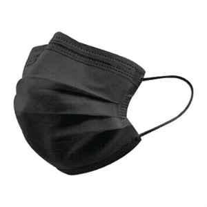 Kausta 3 Ply Non-Woven Black Face Mask with Nose Pin (Pack of 100)