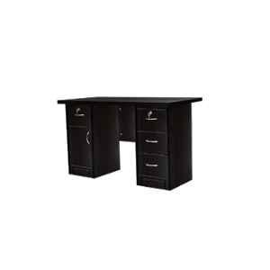 Jharfurn 120x72x61cm Engineered Wood Walnut Table Desk with Storage Cabinet, JHAROT01104